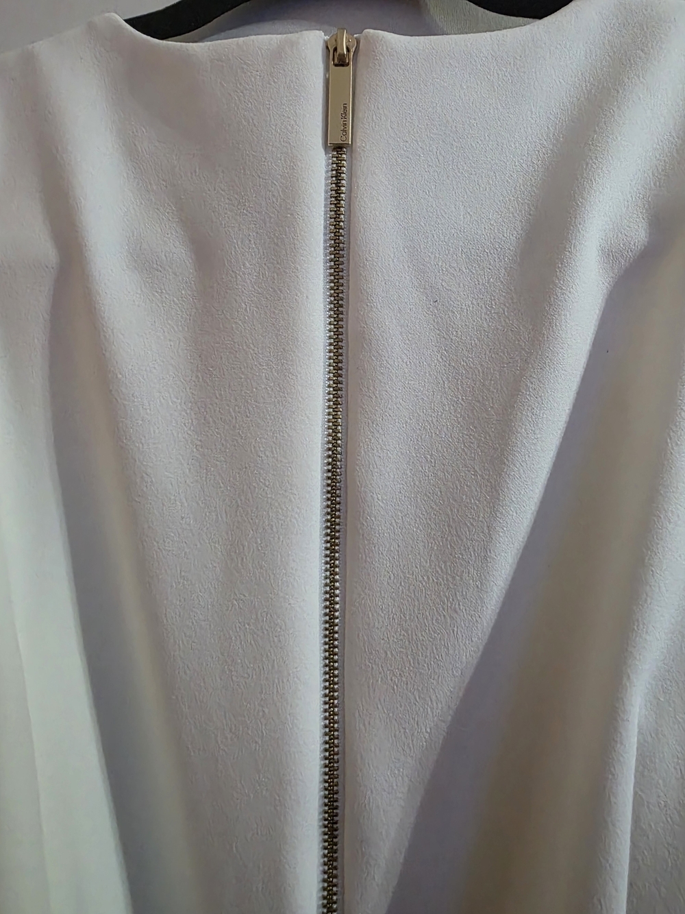 NWT Calvin Klein Black White Colorblock Midi Dress Belted Size 10 - Picture 7 of 11